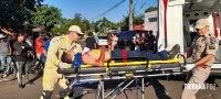 Motociclista fica ferido após colisão no Bairro Porto Meira
