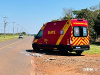 Motociclista fica ferido após colisão no Bairro Cidade Nova 