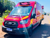 Motociclista fica ferido após colisão no Bairro Cidade Nova 