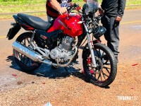 Motociclista fica ferido após colisão no Bairro Cidade Nova 