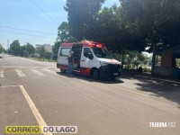 Acidente envolve carro e moto na manhã deste sábado em Santa Helena