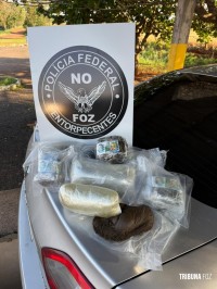 Policia Federal prende casal com 7 Kg de haxixe oculto no tanque de combustível do veículo em Céu Azul