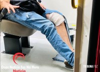 Motociclista fica ferido após colidir contra caçamba de entulho na Vila Miranda