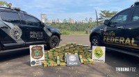 NEPOM, COPE e BPFRON apreenden 62 quilos de maconha em Foz do Iguaçu