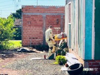 Siate socorre homem que caiu do telhado no Jardim Congonhas