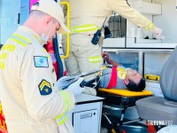 Siate socorre homem que caiu do telhado no Jardim Congonhas