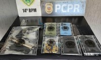 PM auxilia a Policia Civil no cumprimento de mandados judiciais São Miguel do Iguaçu