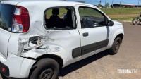 Motocicleta parte ao meio após grave acidente na marginal da BR-277