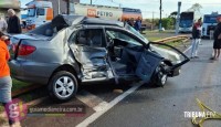 Acidente na BR-277 em Agro Cafeeira deixa dois adolescentes feridos