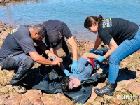 Embarcação com três pessoas vira no Rio Paraná e duas morrem afogadas em Foz do Iguaçu