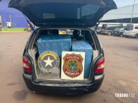 PF e RF prendem uma pessoa por contrabando no Jardim Novo Horizonte em Foz do Iguaçu