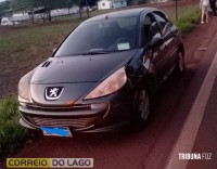 Homem se envolve em dois acidentes seguidos no interior de Santa Helena