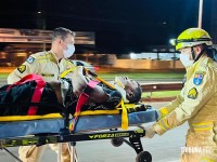 Homem fica gravemente ferido após ser atropelado por moto na BR-277