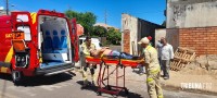 Trabalhador fica ferido após cair de andaime no Jardim Panorama