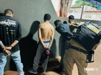 Polícia Militar apreende armas e detém quatro pessoas no Jardim Santa Rosa