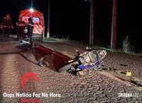 Moto parte ao meio e homem morre após acidente de trânsito em Santa Helena