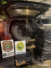 Policia Federal e PM apreendem veículos e mercadorias contrabandeadas em Foz do Iguaçu