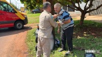 Siate socorre duas pessoas após colisão no Bairro Três Lagoas 