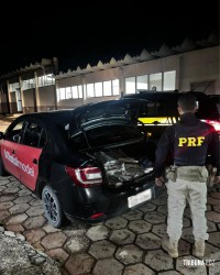 Polícia Rodoviária Federal apreende quase 100 kg de maconha na BR-277, em Santa Terezinha de Itaipu