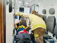 Motociclista fica ferido após queda na Av. Gramado