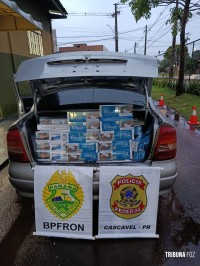 FICCO/PR: Ação conjunta resulta na apreensão de carga de cigarros contrabandeados em Santa Tereza do Oeste
