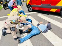 Duas pessoas ficam feridas após colisão entre Van paraguaia e moto na Vila Portes