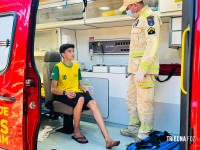 Siate socorre vitima de atropelamento no Bairro Três Lagoas