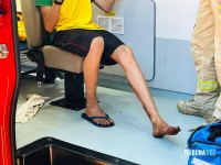 Siate socorre vitima de atropelamento no Bairro Três Lagoas