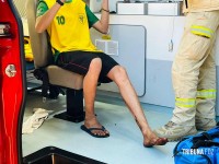 Siate socorre vitima de atropelamento no Bairro Três Lagoas