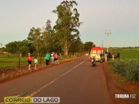 Acidente entre carro e quadriciclo mobiliza equipes do SAMU e Defesa Civil em Santa Helena