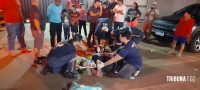 SAMU socorre ciclista que foi atropelada por um veículo na Av. Morenitas