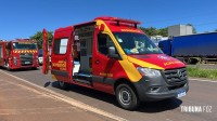 Casal fica ferido após queda de motocicleta na BR-277 em Foz do Iguaçu