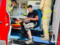 Casal fica ferido após queda de motocicleta na BR-277 em Foz do Iguaçu
