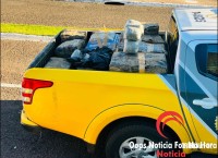 Policia Militar apreende veiculo com fardos de maconha no Jardim Jupira