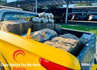Policia Militar apreende veiculo com fardos de maconha no Jardim Jupira