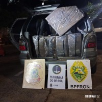 Ações conjuntas da PF, PM e Marinha resultam em apreensão de cigarros e depósito ilegal de pneus em Foz do Iguaçu
