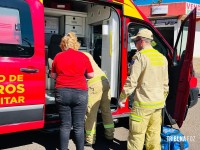 Colisão entre bicicleta e automóvel deixa ciclista ferido 