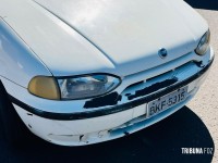 Colisão entre bicicleta e automóvel deixa ciclista ferido 