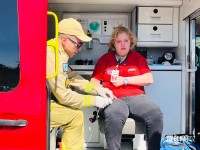 Colisão entre bicicleta e automóvel deixa ciclista ferido 