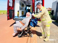 Siate socorre trabalhador que cai de quatro metros de altura