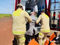 Siate socorre trabalhador que cai de quatro metros de altura