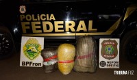 Ação conjunta da PF e PM apreendem mais 42 Kg de maconha na barranca do Rio Paraná em Foz do Iguaçu