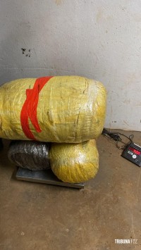 Ação conjunta da PF e PM apreendem mais 42 Kg de maconha na barranca do Rio Paraná em Foz do Iguaçu