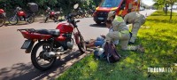Colisão entre duas motocicletas na Av. Safira deixa homem ferido 