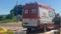 Acidente entre carro e motocicleta é registrado em Sub-Sede, distrito de Santa Helena