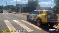 Acidente entre carro e motocicleta é registrado em Sub-Sede, distrito de Santa Helena