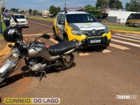 Acidente entre carro e motocicleta é registrado em Sub-Sede, distrito de Santa Helena