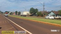 Acidente entre carro e motocicleta é registrado em Sub-Sede, distrito de Santa Helena