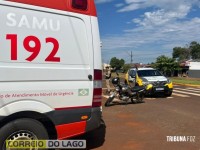 Acidente entre carro e motocicleta é registrado em Sub-Sede, distrito de Santa Helena