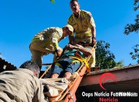Idoso de 75 anos sofre mal súbito e cai sobre telhado enquanto fazia limpeza no Jardim Santa Rita
